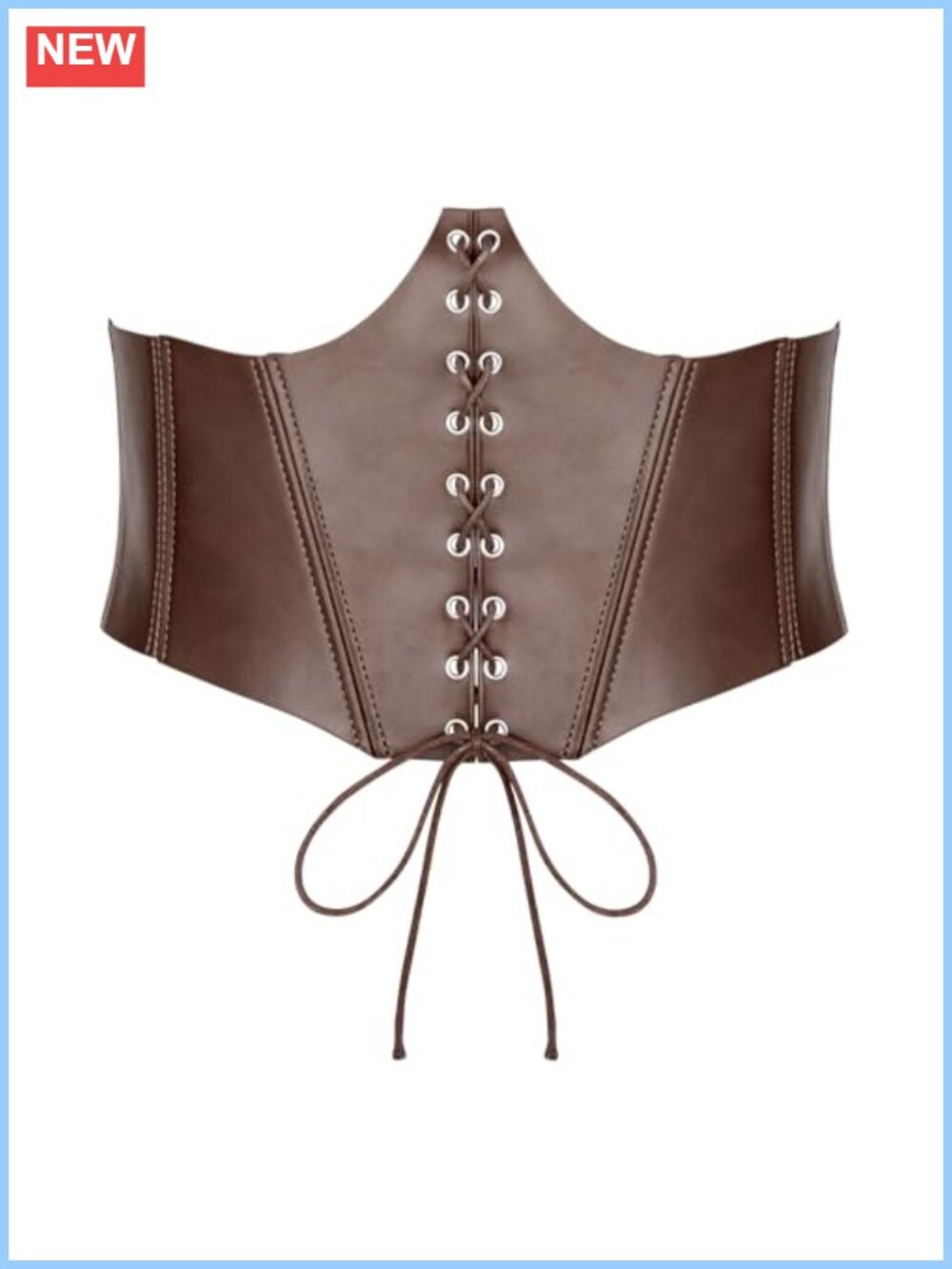 Wide Elastic Lace Up Corset Belt Renaissance Underbust Costume
